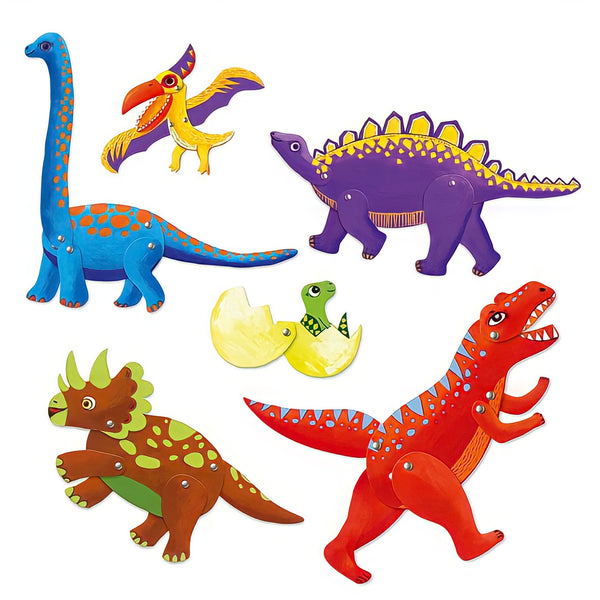 Djeco Dinosaur Puppets Craft Kit