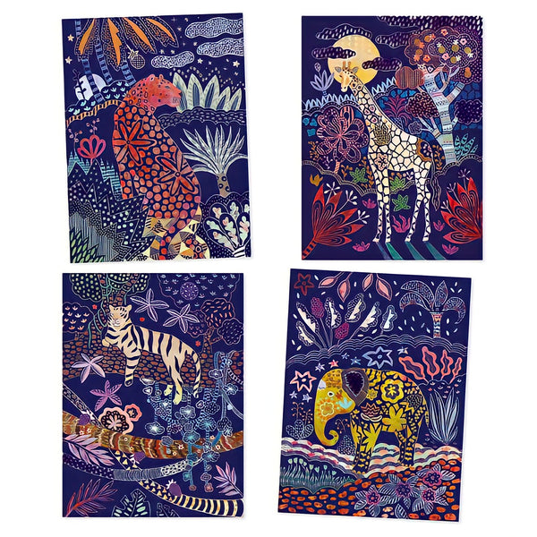 Djeco Scratch Cards | Jungle Animals