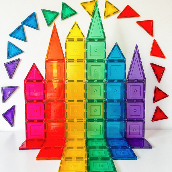 Learn & Grow Toys Magnetic Tiles | 36 Piece Small Square Set ⭐️
