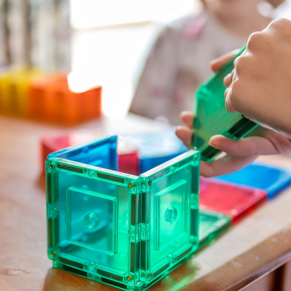 Learn & Grow Toys Magnetic Tiles | 36 Piece Small Square Set ⭐️