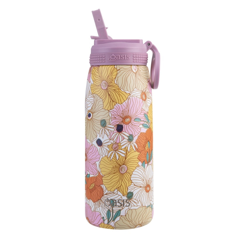 Oasis 780ml Insulated Drink Bottle | Retro Floral