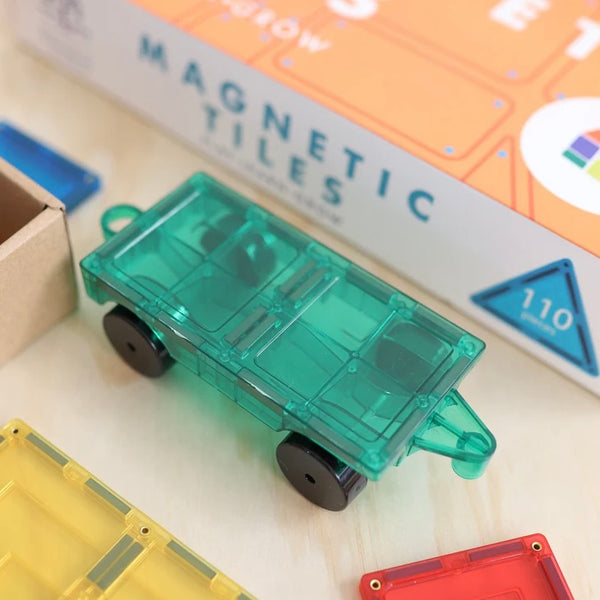 Learn & Grow Toys Magnetic Tiles | 110 Piece Builders Set ⭐️
