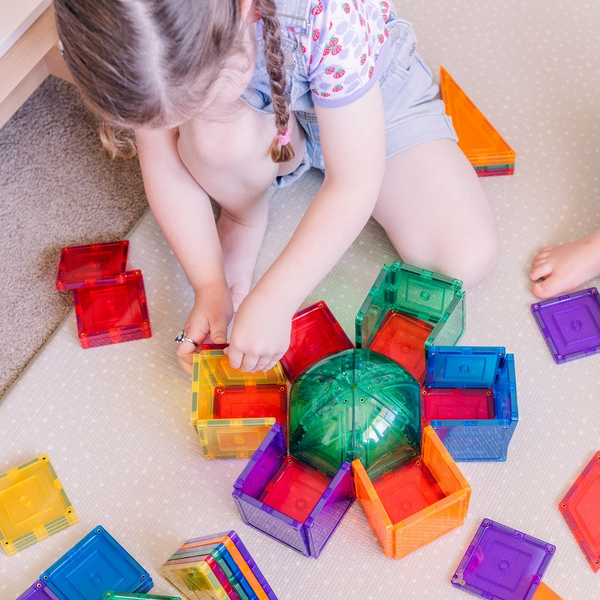 Learn & Grow Toys Magnetic Tiles | 36 Piece Small Square Set ⭐️