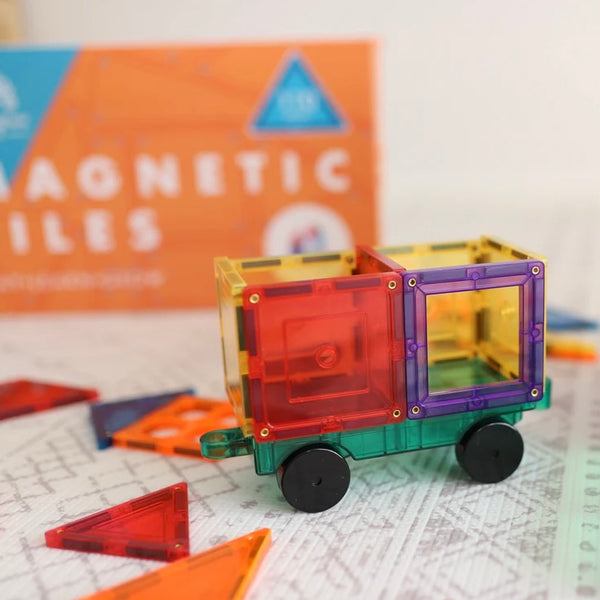Learn & Grow Toys Magnetic Tiles | 110 Piece Builders Set ⭐️