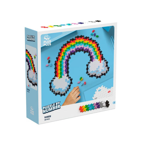 Plus Plus Puzzle by Number Rainbow | 500 Pieces