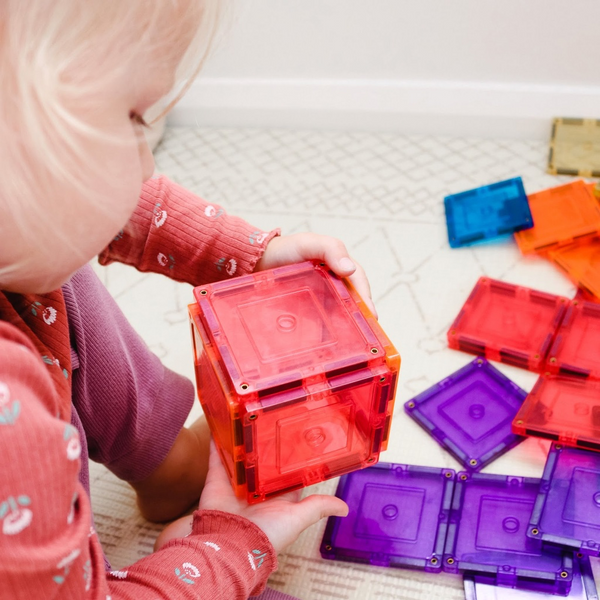 Learn & Grow Toys Magnetic Tiles | 36 Piece Small Square Set ⭐️