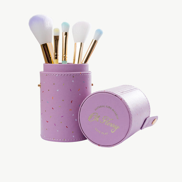 Oh Flossy Kids 5-Piece Rainbow Makeup Brush Set ⭐️