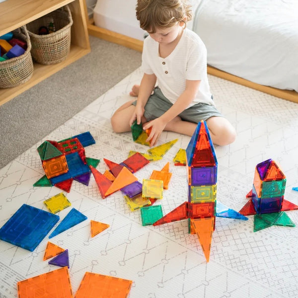 Learn & Grow Toys Magnetic Tiles | 110 Piece Builders Set ⭐️