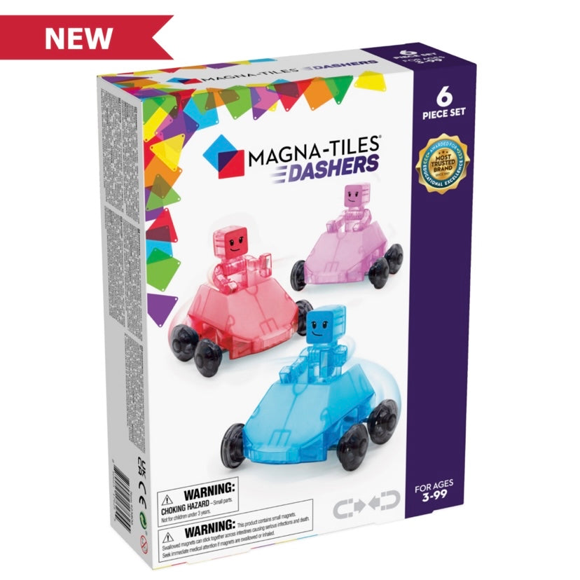 MAGNA-TILES® Magnetic Tiles | 6 Piece Dashers Set
