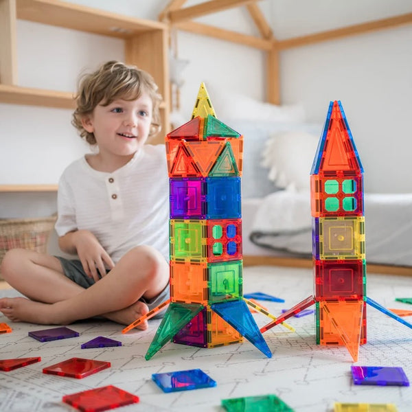 Learn & Grow Toys Magnetic Tiles | 110 Piece Builders Set ⭐️