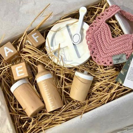 Astrup® Wooden Pretend Play Doll Feeding Set | 9 Pieces ⭐️