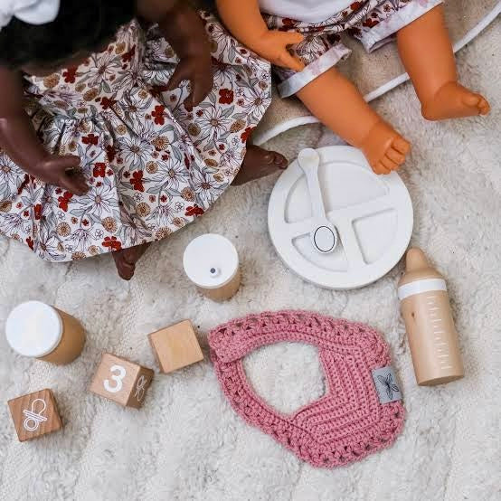 Astrup® Wooden Pretend Play Doll Feeding Set | 9 Pieces ⭐️