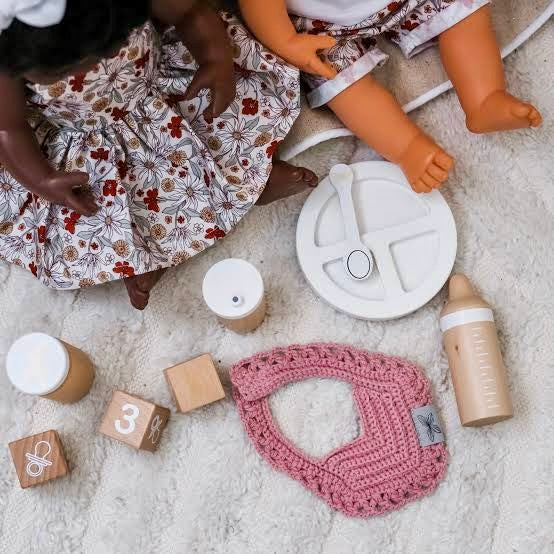 Astrup® Wooden Pretend Play Doll Feeding Set | 9 Pieces
