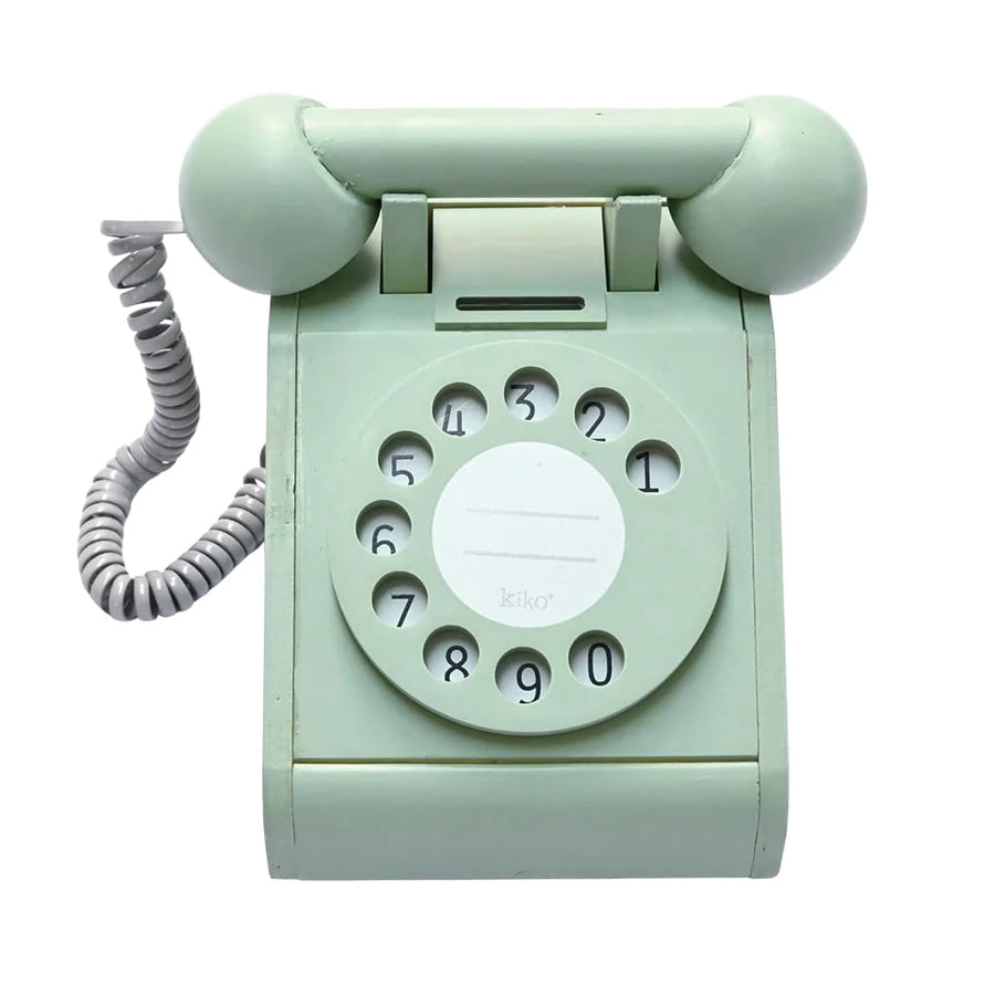 Kiko+ & gg* Retro Wooden Telephone | Green