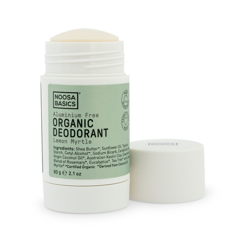 Noosa Basics 60g Organic Deodorant Stick | Lemon Myrtle