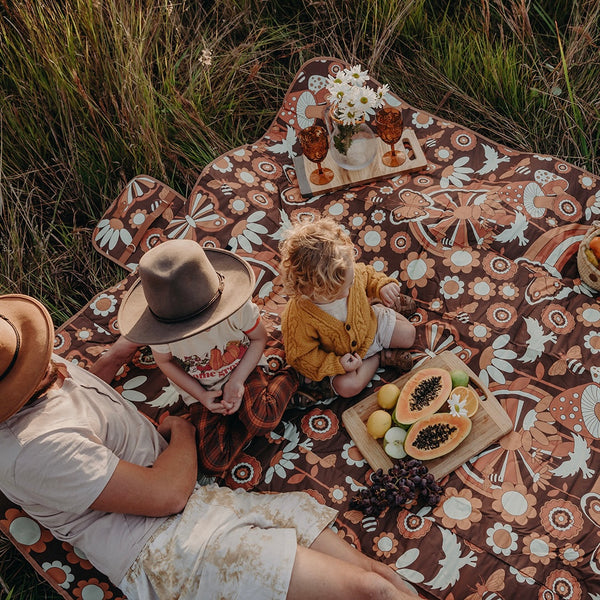 The Young Folk Collective Water-Resistant Picnic Mat | Whimsical Woodland