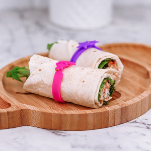 Lunch Punch Silicone Wrap Bands | Pink