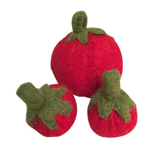 Papoose Toys® Handmade Fruit | 3pc Tomatoes