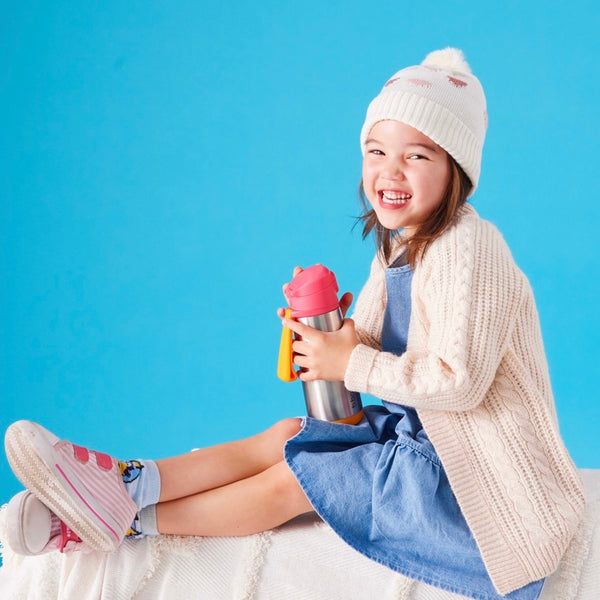 b.box Insulated 500ml Sports Spout Drink Bottle | Strawberry Shake ⭐️