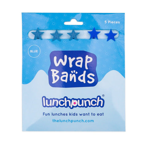 Lunch Punch Silicone Wrap Bands | Blue