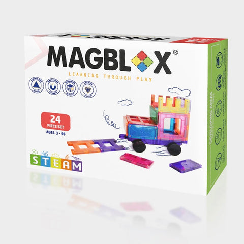 MAGBLOX® Magnetic Tiles | 24 Piece Accessory Set