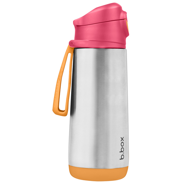 b.box NEW! Insulated 500ml Sports Spout Drink Bottle | Strawberry Shake