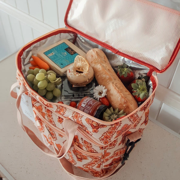 The Young Folk Collective Large Picnic Cooler Bag | Lotus Fleur ⭐️