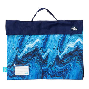 Spencil School Library Bag | Ocean Marble