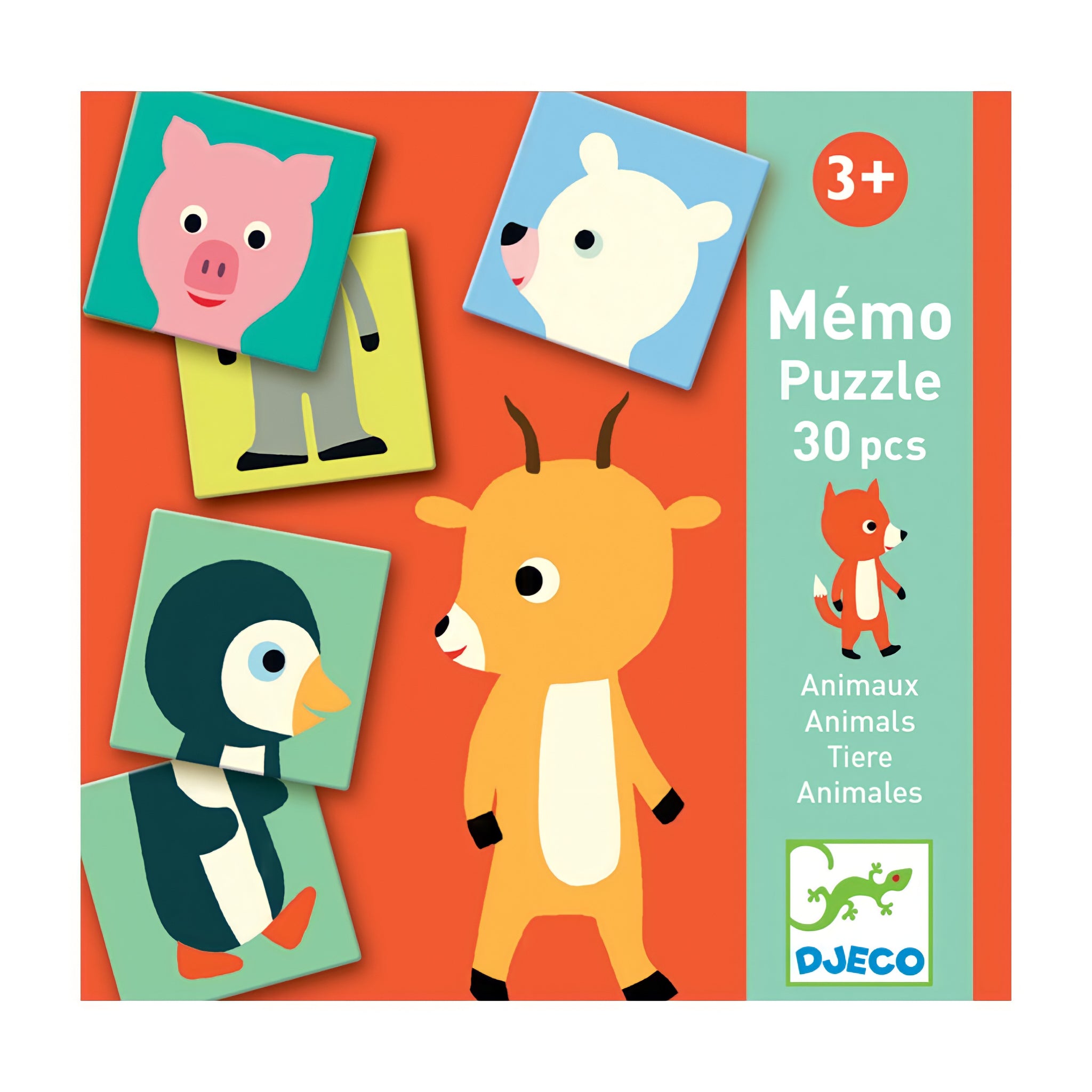 Flash Card & Puzzle Animaux