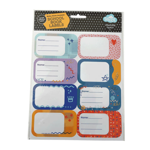 Spencil School Book Labels | Multicolour