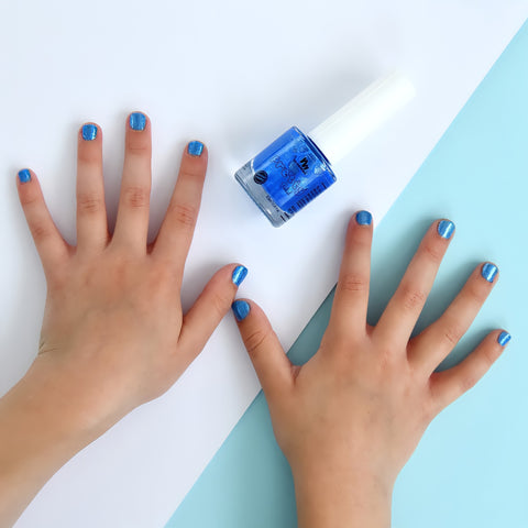 No Nasties | Mermaid Blue Water-Based Scratch Off Nail Polish