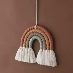 Handmade Rainbow Tassel Wall Hanging | 16 x 13.5cm