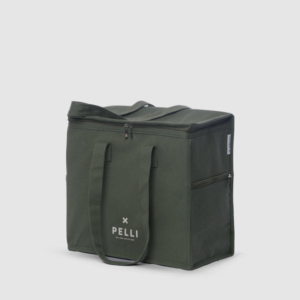 Pelli Bags 'Chill Homie' Large Canvas Cooler Bag | Dark Jade
