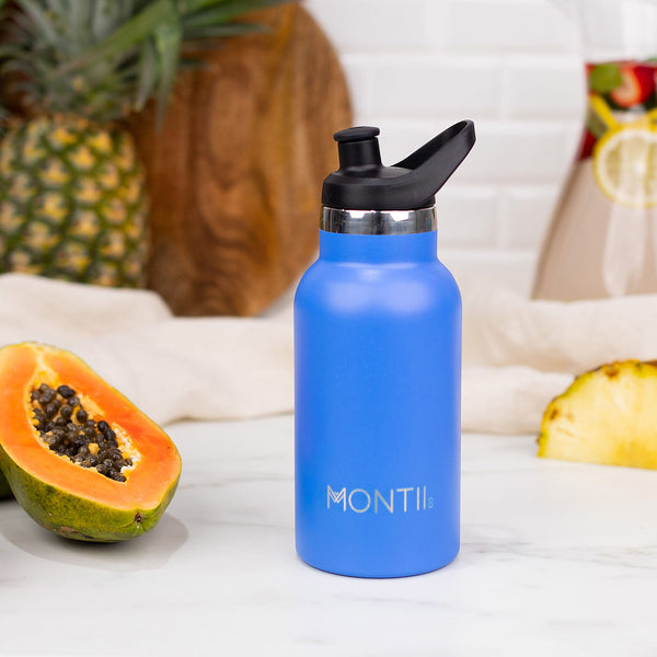 MontiiCo Original Mini 350ml Drink Bottle | Blueberry + FREE Bumper (randomly selected) ⭐️