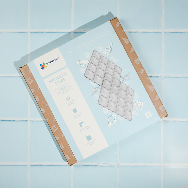 Connetix Clear Magnetic Tiles Base Plates 