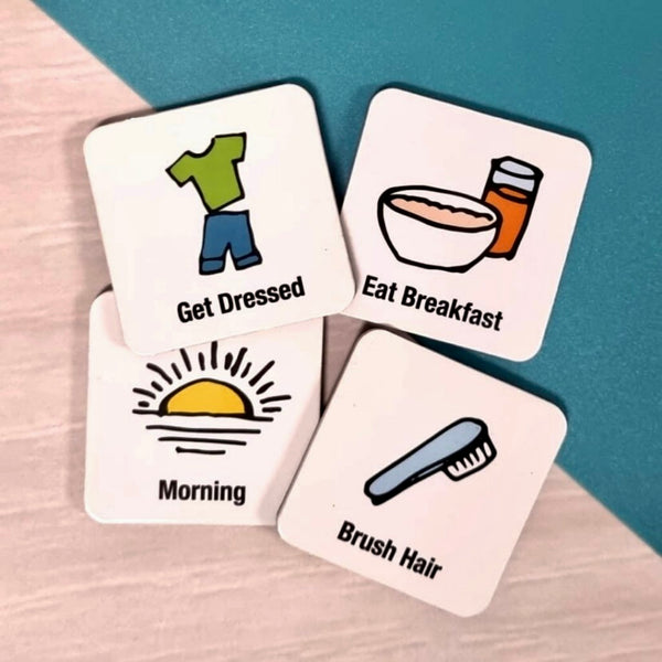 Prepp’d Kids Magnetic Morning & Evening Routine Chart Set (A4)