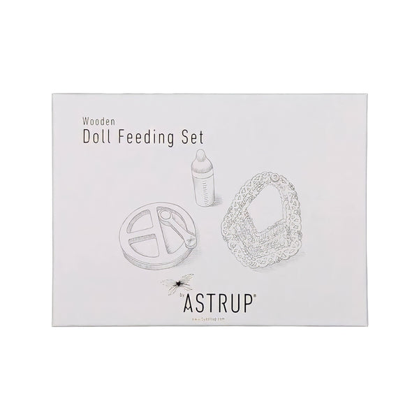 Astrup® Wooden Pretend Play Doll Feeding Set | 9 Pieces