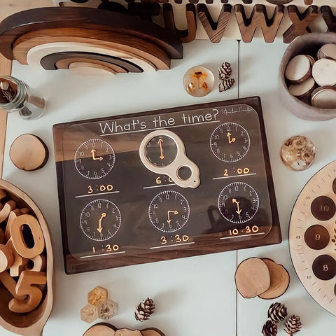 Trace & Wipe Board | Telling Time