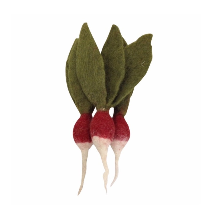 Papoose Toys® Handmade Vegetables | 3pc Radishes