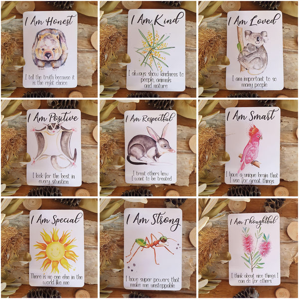 Australiana Positive Affirmation Cards | Set of 18 ⭐️