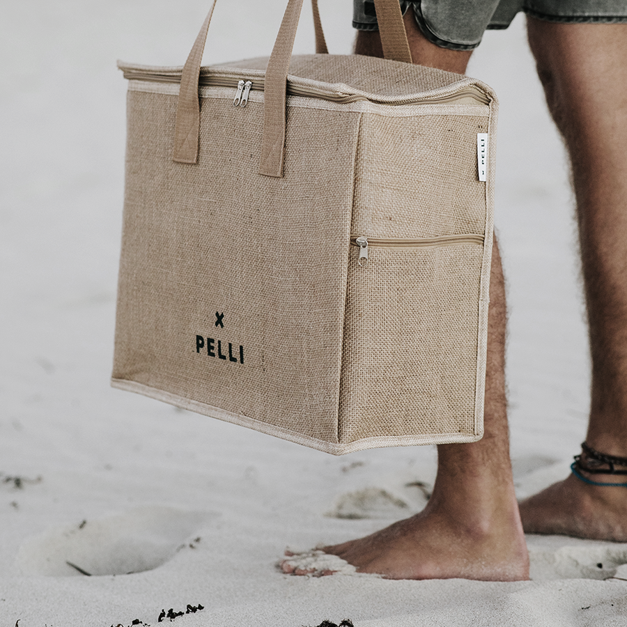 Pelli Bags 'Chill Homie' Large Cooler Bag | Jute