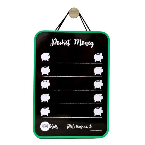 Prepp’d Kids Magnetic/Hanging Pocket Money Chart (A4)