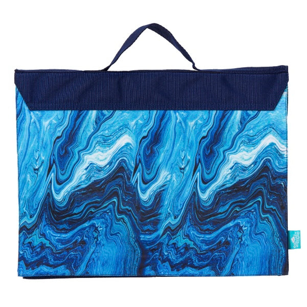 Spencil Library Bag | Ocean Marble