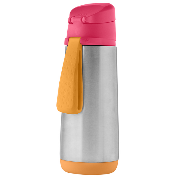 b.box NEW! Insulated 500ml Sports Spout Drink Bottle | Strawberry Shake