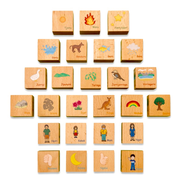 Languages of Our Nation Wooden Blocks