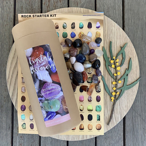 Growing Kind Crystal Discovery Kit | Gems & Poster