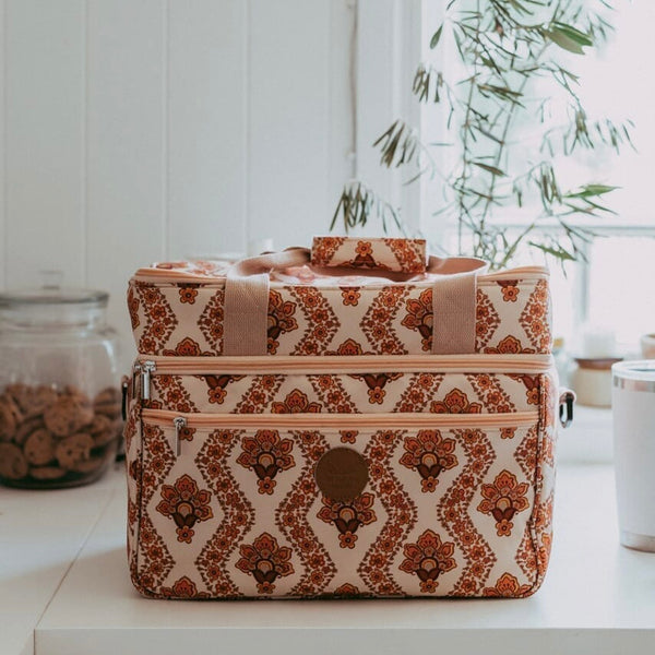 The Young Folk Collective Large Picnic Cooler Bag | Lotus Fleur ⭐️