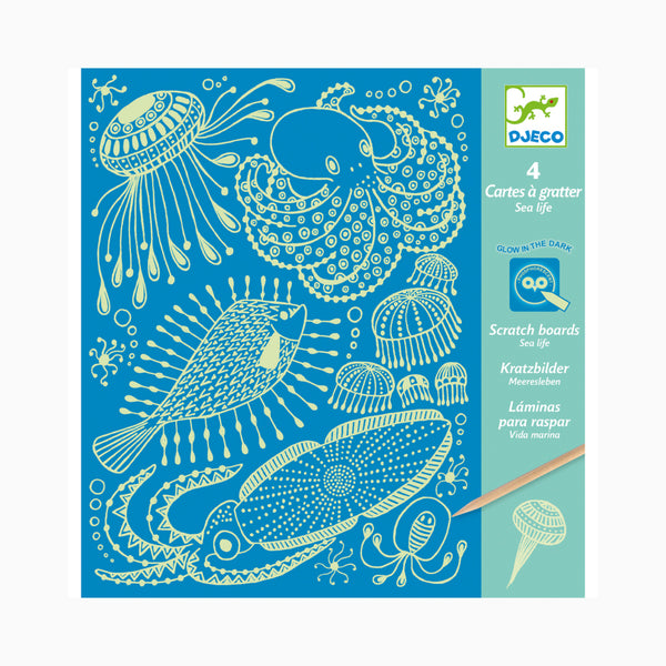 Djeco Scratch Cards | Sea Life